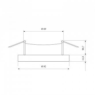 Встраиваемый LED светильник с регулировкой угла освещения 9919 LED 10W 4200K белый Elektrostandard, вр 6,7 см