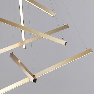 Подвесной светодиодный светильник Odeon Light Cometa 3860/48L  Золото, диаметр 65 см