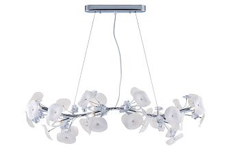 Люстра Ø1100 x H350, мм, 10*40W (400W), CH (Хром) NewRgy 6820/10D CH