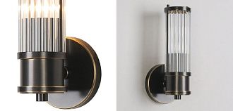 Бра Ralph Lauren Allen Single Sconce 13*12*27 см, 1*E14*60W, ImperiumLoft 44.664, Чёрный