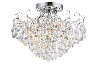 Люстра Ø640 x H520, мм, 8*40W(320W)+8*3W(24W), CR (Хром) Rilon 1501/8+8 CR