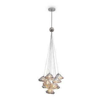 Подвесной светильник 35*135 см, 10*G9, 400W, Freya Eatery FR5488PL-10CH хром