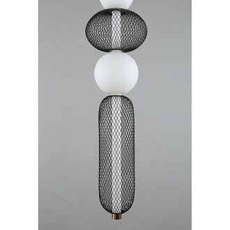 Подвесной светильник 22*130-230 см, 1*LED, 28W, 3000K, Aployt Nikusia APL.658.06.28, черный