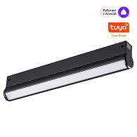 Cветильник  33,4*3,3*6 см, 1*LED*18W, 3000-6000K, Novotech VECTOR PORT 359953, черный,  диммир. пульт ДУ/Tuya Smart Life