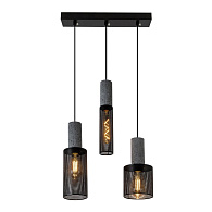 Подвесной светильник 38x12x47см, Е27, 3x60Вт, , Modelux MD.0655.380 Черный