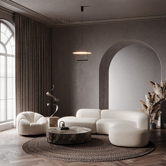 Подвесной светильник 60*60*315 см, LED, 30W, 3000К, Maytoni Ambience MOD280PL-L30B3K черный