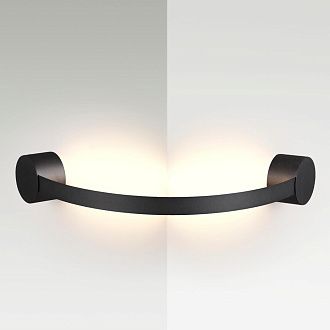 Бра 6*85*10*85 см, 1 LED*12W, 3000 К, Odeon Light Stich, черный 6667/12WL