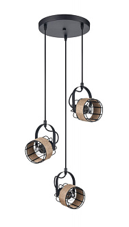 Подвесной светильник  28*171 см, 3*E27 черный Vele Luce Extra VL6472P13