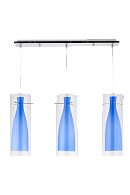 Люстра L640 x W120 x H1000, мм, 3*40W (120W), BLUE(Голубой) Sfera Sveta 5066/3 BLUE