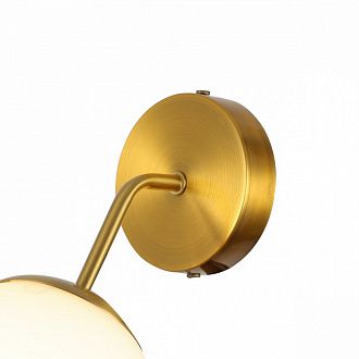 Бра F-Promo Gutta 2854-1W, D210*W130*H235, каркас медного цвета, кремовый выдувной плафон