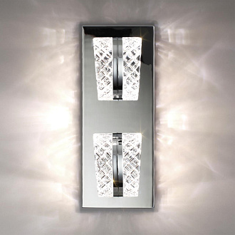 Бра 15*15*38 см, 1 LED*8W, 4000 К, Odeon Light Mirage, хром 5029/8WL