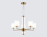Подвесная люстра **44-126 см, 5*E14*40W, K, Ambrella Light High Light LH56011, латунь