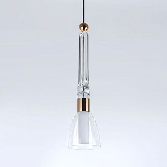 Подвесной светильник 12,5*80/200 см, LED 6W MODESTYLE MS.1630.1 золото/черный