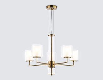 Подвесная люстра **44-126 см, 5*E14*40W, K, Ambrella Light High Light LH56011, латунь