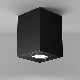 Светильник 9*9 см, GU10 50W, Maytoni Alfa C017CL-01B, черный
