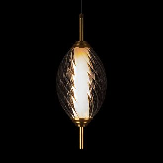 Подвесной светильник *12*-27,5 см, 1*LED*30W, 4000K, LOFT IT Helix 10421/A Smoke, бронзовый