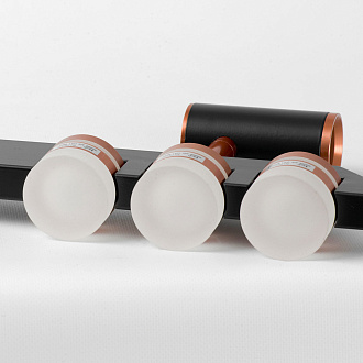 Линейно-подвесной светильник 90*6*40/140 см, 11*LED*3W Lussole Gilbert LSP-7173 черный