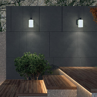 Светильник ландшафтный 11,8*21*21,2 см, E27 60 W, К Черный Novotech Street 370954 IP54