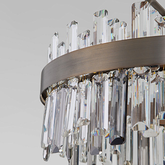 Подвесной светильник с хрусталем 60*60*119 см, *LED, 74W, 3000;4000;6000 Bogate's Sparkle 417/1, бронза