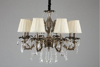 Подвесная люстра 70*64-150 см, 8*E14, 40W, Omnilux Omnilux  308 OML-30813-08, бронзовый