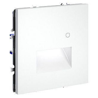 Подсветка светодиодная встраиваемая Voltum S70 с датчиком, белый матовый пластик Soft touch VLS070702