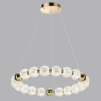 Люстра 69*69*150 см, 1 LED*60W, 4000 К, Odeon Light Crystal, золотой 5008/60L