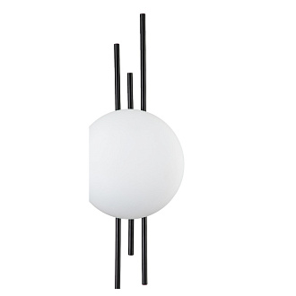Настенный светильник 190*86*520 мм, 1*LED 8WW 4000KK черный Indigo Astro V000045L, 14007/1W Black
