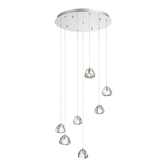 Каскадная люстра 60*250 см, LED, 3W,  3000К, ST-Luce WATERFALL SL6017.101.07 хром