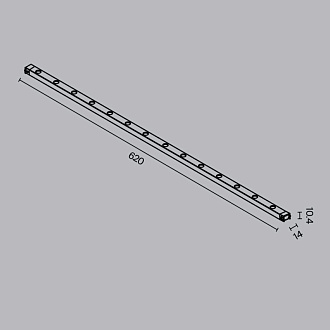 Светильник на шине 62*1,4*4539,2 см, LED, 24W, 3000-6000К, Maytoni Technical Points TR174-1-24WTW-M-B черный