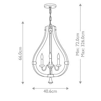 Люстра Hinkely Lighting, Арт. HK-MIDDLEFIELD3