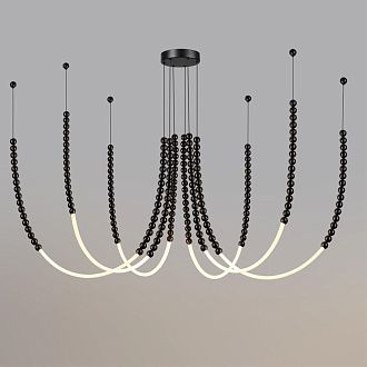 Подвесной светильник 120*10*150- см, 6*LED*70W, 3500K, Odeon Light Monella 7149/70L, черный