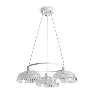 Люстра *58,5*17-120 см, 3*E27*10W, Freya  FR2049PL-03W, Белый