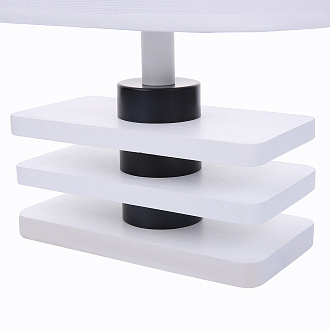 Настольная лампа 33 см, Lumion 8206/1T, белый-дерево