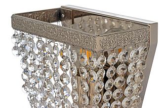 Бра *17*20 см, 1*E27*60W, Arti Lampadari Favola Nickel Favola E 2.10.501 N, Матовый никель