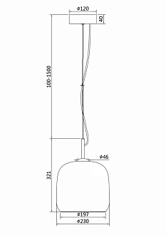 Светильник подвесной Maytoni LED Madmen MOD128PL-L6SG, 6W LED, 3000K, бронза