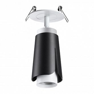 Светильник 8 см, Novotech Tulip 370832, белый-черный, вр 7,5 см