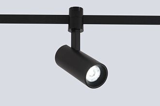 Трековый светильник для гибкой магнитной системы 12 см, 9W, 2700-6500K, Crystal Lux Trace 48V CLT 0.37 003 9W BL SMART, черный