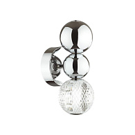 Светодиодный светильник 29 см, 4W, 4000K, Odeon Light CRYSTAL 5007/4WL, хром