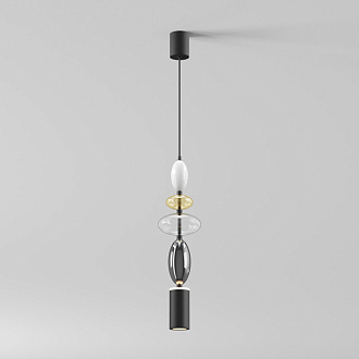 Подвесной светильник 13,5*13,5*357,5 см, 1*GU10, 3000К, Maytoni Monochrome MOD071PL-L8B3K1 черный