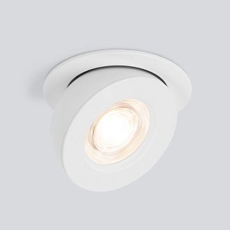 Встраиваемый точечный LED светильник Pruno 25080/LED 8W 4200К белый Elektrostandard, вр 7,4 см