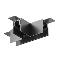 Коннектор Т-образный накладной Maytoni Technical Magnetic track system Gravity TRA010CT-41B черный