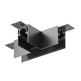 Коннектор Т-образный накладной Maytoni Technical Magnetic track system Gravity TRA010CT-41B черный