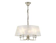 Подвесная люстра с абажуром **70- см, 5*E14*40W, K, Ambrella Light High Light LH71211, золото