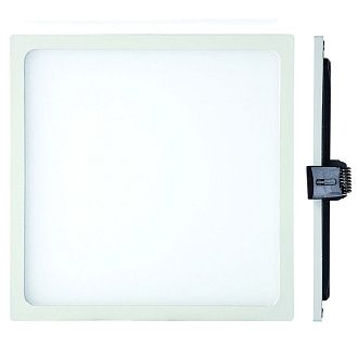 Светильник встраиваемый 17*17*2,5-2,5 см, вр 16 см, *LED*18W, 3000K, Mantra Saona MANC0196, матовый белый