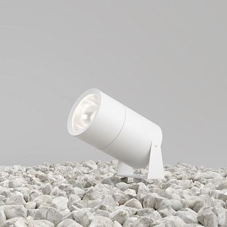 Ландшафтный светильник 16,8*10,8*13,3*22,2 см, LED*15W, 3000 К, Outdoor Bern O050FL-L15W3K Maytoni Outdoor, Белый
