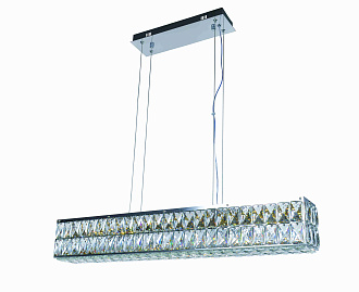 Люстра L800 x W130 x H130, мм, 32W, CHROME+CLEAR(ХРОМ+Прозрачный Хрусталь ) NewRgy 2787R/32W CHROME+CLEAR