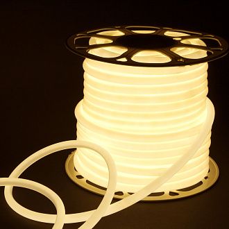 Светодиодный гибкий неон Гибкий неон 220V 9,6W 144Led 2835 IP67 круглый дневной белый, 50 м Elektrostandard