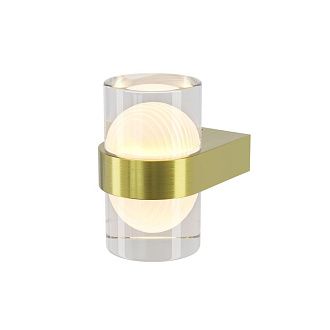 Настенный светильник 16 см, 10W, 3000K, Maytoni Sacramento MOD480WL-L10BS3K, латунь