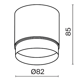 Потолочный светильник 8,2*8,5 см, 1 GX53*15W Polar C088CL-GX53-B Maytoni Ceiling & Wall, Черный