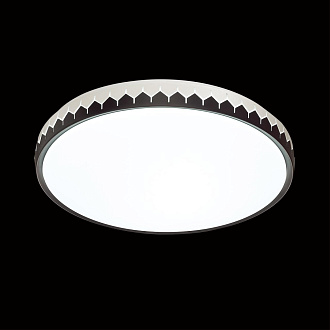 Cветильник 38,5*8,4 см, LED 48W, 3000-6000 К, IP43, белый/черный, пластик Sonex Dorta, 3053/DL